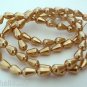 50 6/4mm Czech Glass Pearl Coated Drops: Gold