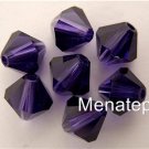 5 6mm Swarovski 5301 Crystal Bicones -- Purple Velvet