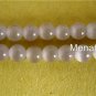 50 6mm Fiber Optic Cats Eye Beads -- Light Grey