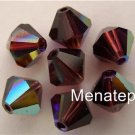 Swarovski 5301 Crystal Beads -- 5mm Burgundy AB (5)