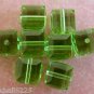 1 6mm Swarovski 5601 Crystal Cube -- Peridot