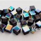 3 4mm Swarovski 5601 Crystal Beads: Jet ABB