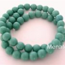 50 6mm Czech Glass Round Beads: Turquoise
