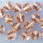 3 6mm Swarovski 5000 Crystal Rounds -- Cantaloupe