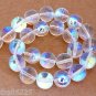 10 10mm Czech Glass Round Beads: Crystal AB
