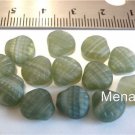 25 9x9mm Czech Gl.Shells : Matte-Hurr.Gl.-Greek Juniper