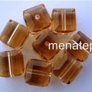 1 6mm Swarovski 5601 Crystal Cube -- Lt.Colorado Topaz