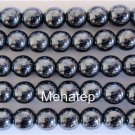 10 10mm Czech Glass Round Beads: Hematite
