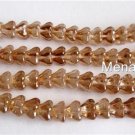 50 6mm Czech Baby Bell Flowers: Crystal - Celsian