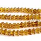 50 6mm Czech Baby Bell Flowers: Freesia - Celsian