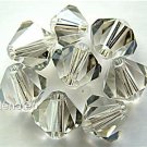 8 5mm Swarovski 5301 Crystal Bicones  -- Silver Shade