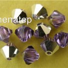6 5mm Swarovski 5301 Crystal Bicones -- Violet CAL