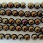 50 6mm Czech Round Beads: Iris-Brown