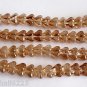 25 8mm Czech Bell Flowers: Crystal - Celsian