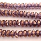 25 5x7 mm Czech Glass Gemstone Donut Beads: Bronze Illusion