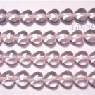 50 6x6mm Czech Glass Heart Beads: Rosaline