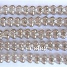 50 6mm Czech Baby Bell Flowers: Silver Lined - Crystal