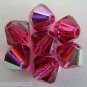 Swarovski 5301 Crystal Beads - 5mm Fuchsia AB (5)