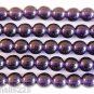 50 6mm Czech Round Beads: Tanzanite