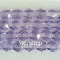 25 6mm Czech Firepolish Beads -- Alexandrite