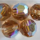 3 6mm Swarovski 5000 Crystal Rounds - Light ColoradoTopaz AB
