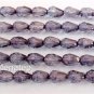 25 7x5 mm Czech Glass Teardrop: Luster-Transp. Amethyst