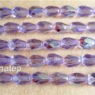 25 7x5 mm Czech Glass Teardrops: Alexandrite AB