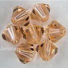 5 6mm Swarovski 5301 Crystal Bicones -- Light Peach
