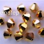 5 6mm Swarovski Crystal Bicones -- Aurum 2x