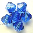 5 6mm Swarovski 5301 Crystal Bicones -- Light Sapphire