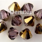 5 6mm Swarovski Crystal Bicones -- Lt. Amethyst Dorado