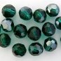 3 6mm Swarovski 5000 Crystal Rounds -- Emerald Satin