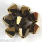 8 4mm Swarovski Crystal Bicones -- Dorado 2x