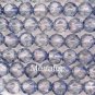 25 6mm Czech Fp. Renaissance Beads: Luster Transp. Blue