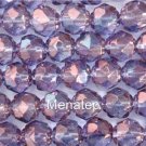 25 6mm Czech Renaissance Beads: Luster Transp. Amethyst