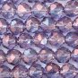 25 6mm Czech Renaissance Beads: Luster Transp. Amethyst