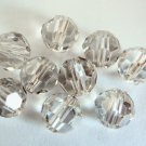 3 6 mm Swarovski 5000 Crystal Round Beads: Crystal Silver Shade