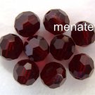 3 6 mm Swarovski 5000 Crystal Rounds: Garnet
