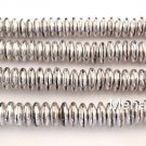50 6mm Czech Glass Rondelle Beads: Silver