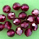 3 6 mm Swarovski 5000 Crystal Roundds -- Fuchsia Satin