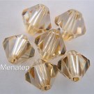 6 5mm Swarovski 5301 Bicones-Crystal Golden Shadow(Please read item description)