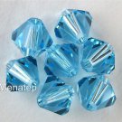 5 6 mm Swarovski 5301 Bicones - Aquamarine(Please Read Item Description)