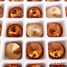 5(Five)  12 mm Rivoli Beads: Topaz