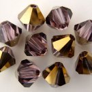 5 6mm Swarovski Crystal Bicones - Lt. Amethyst Dorado(Pls. read item descrip.)