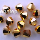 5 6 mm Swarovski Crystal Bicones - Aurum 2x(Please read item description)