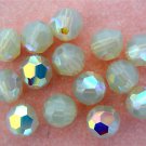 3 6 mm Swarovski 5000 Crystal Rounds -- Sand Opal AB