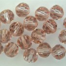 3 6 mm Swarovski 5000 Crystal Rounds -- Cantaloupe