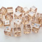 3  4 mm Swarovski 5601 Crystal Beads: Golden Shadow B