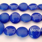 4(Four)  14mm Cushion Round Beads: Pop - Indigo