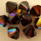 5 6 mm Swarovski 5301 Bicones - Mocca AB(Please Read Item Description)